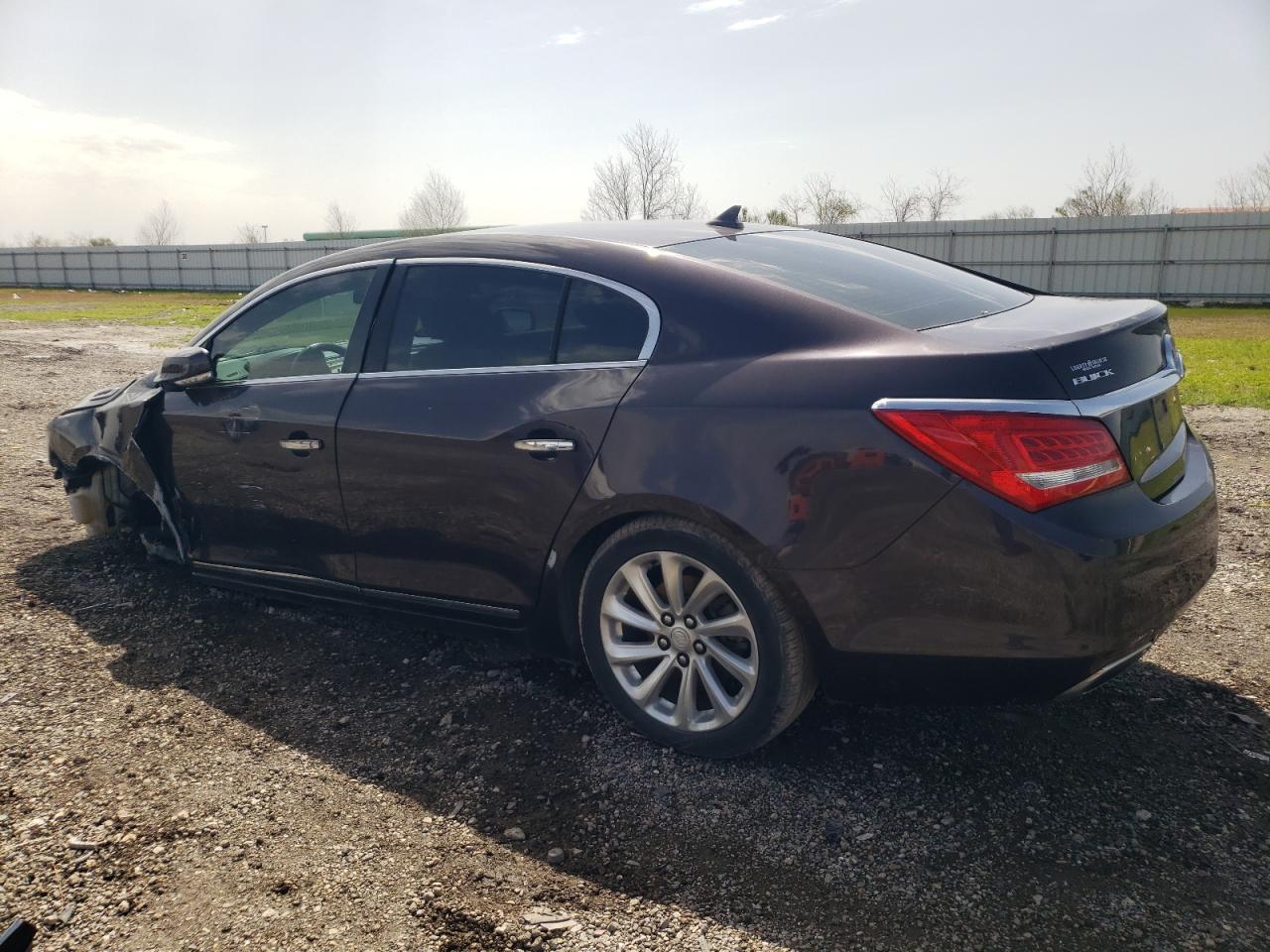 2014 Buick LaCrosse VIN 1G4GB5G31EF287578 Copart auction photo, side / front end damage thumbnail 2