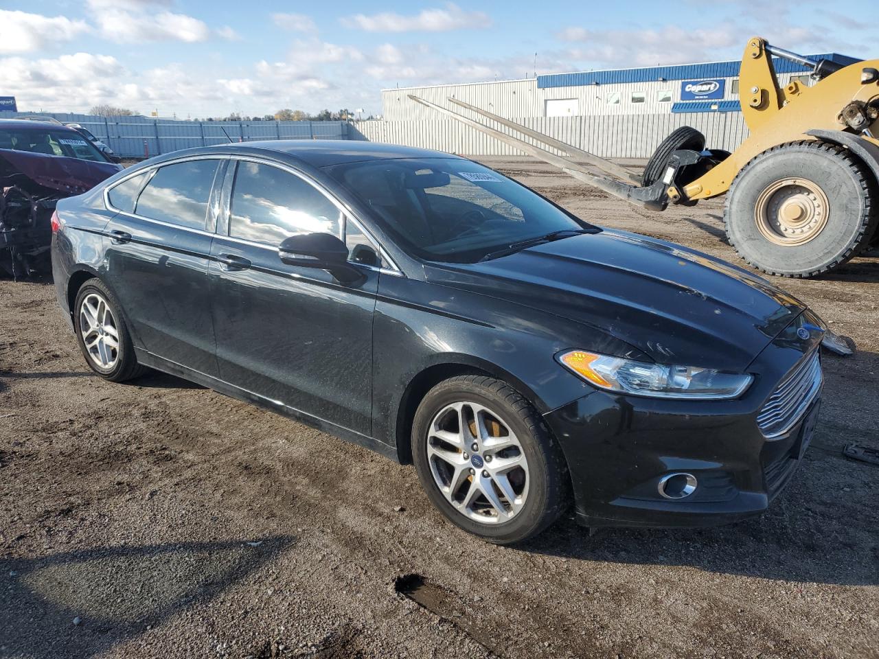 2014 Ford Fusion VIN 3FA6P0HDXER236570 Copart auction photo, front end / side damage thumbnail 4