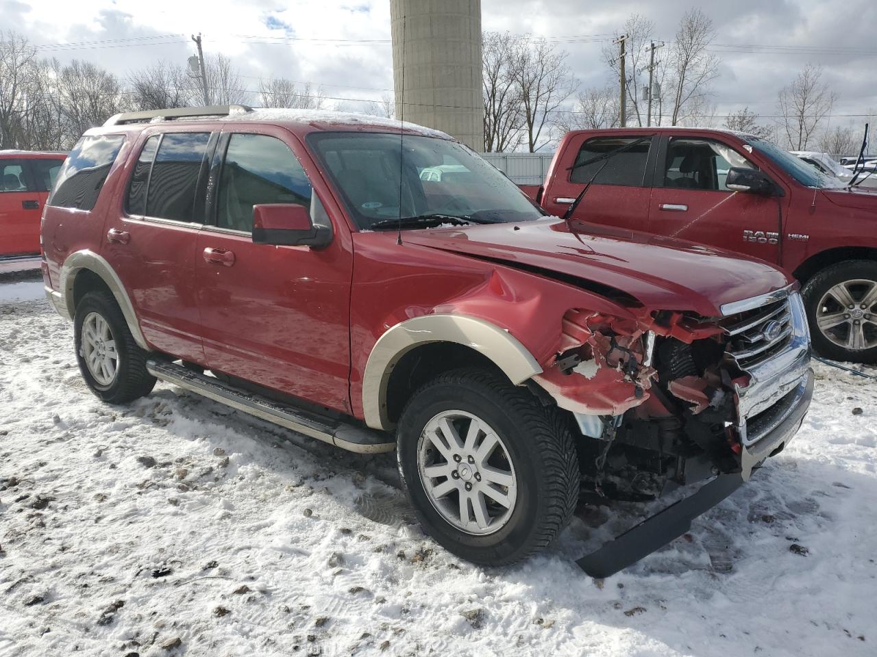 2010 Ford Explorer VIN 1FMEU7E81AUA93215 Copart auction photo, front end damage thumbnail 4