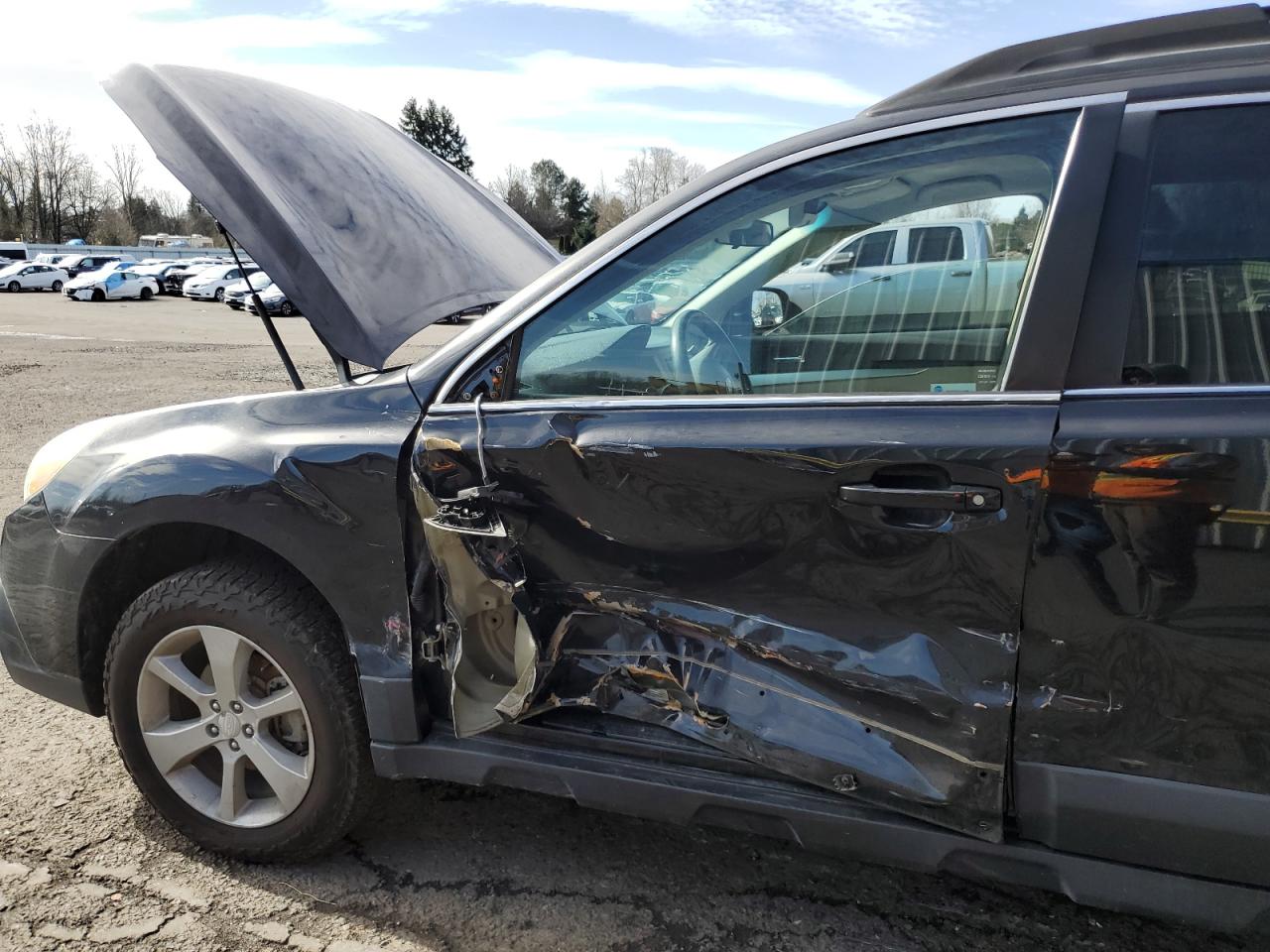 2013 Subaru Outback VIN 4S4BRBCC4D3277587 Copart auction photo, side / front end damage thumbnail 7