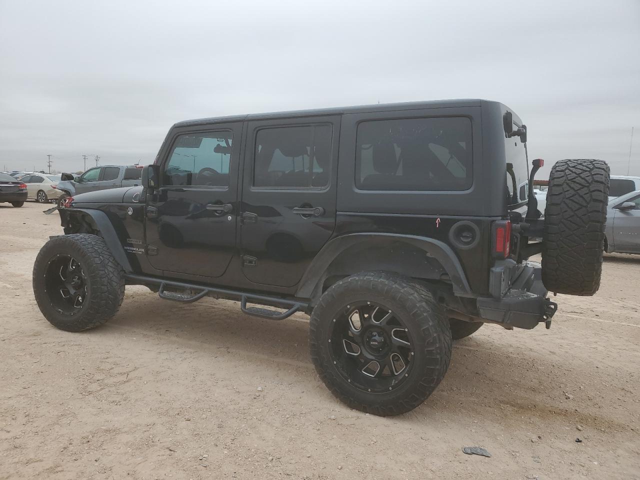 2017 Jeep Wrangler VIN 1C4BJWDG6HL632219 Copart auction photo, vandalism damage thumbnail 2
