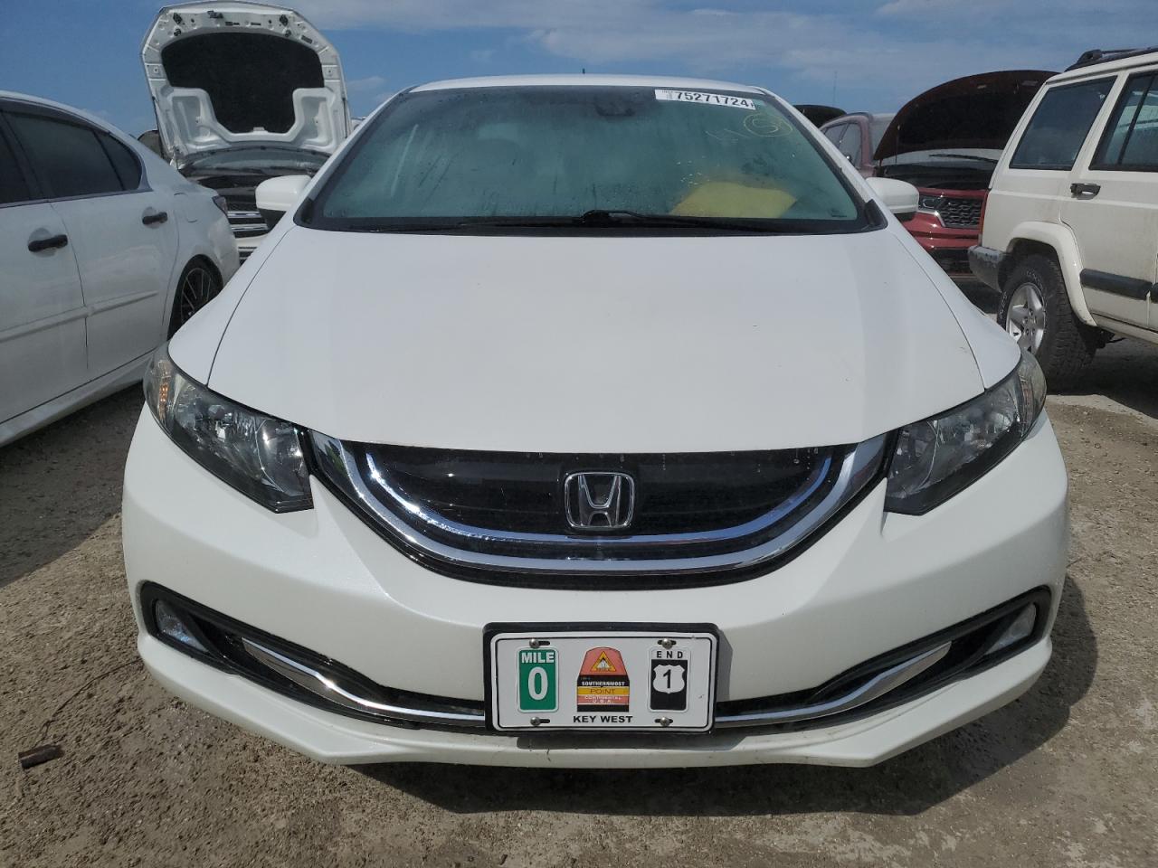 2015 Honda Civic VIN 19XFB4F24FE001835 Copart auction photo, water/flood damage thumbnail 5