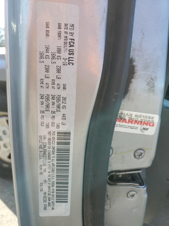 2016 Jeep Liberty (Patriot) VIN 1C4NJPBA6GD711142 Copart auction photo, minor dent/scratches damage thumbnail 13