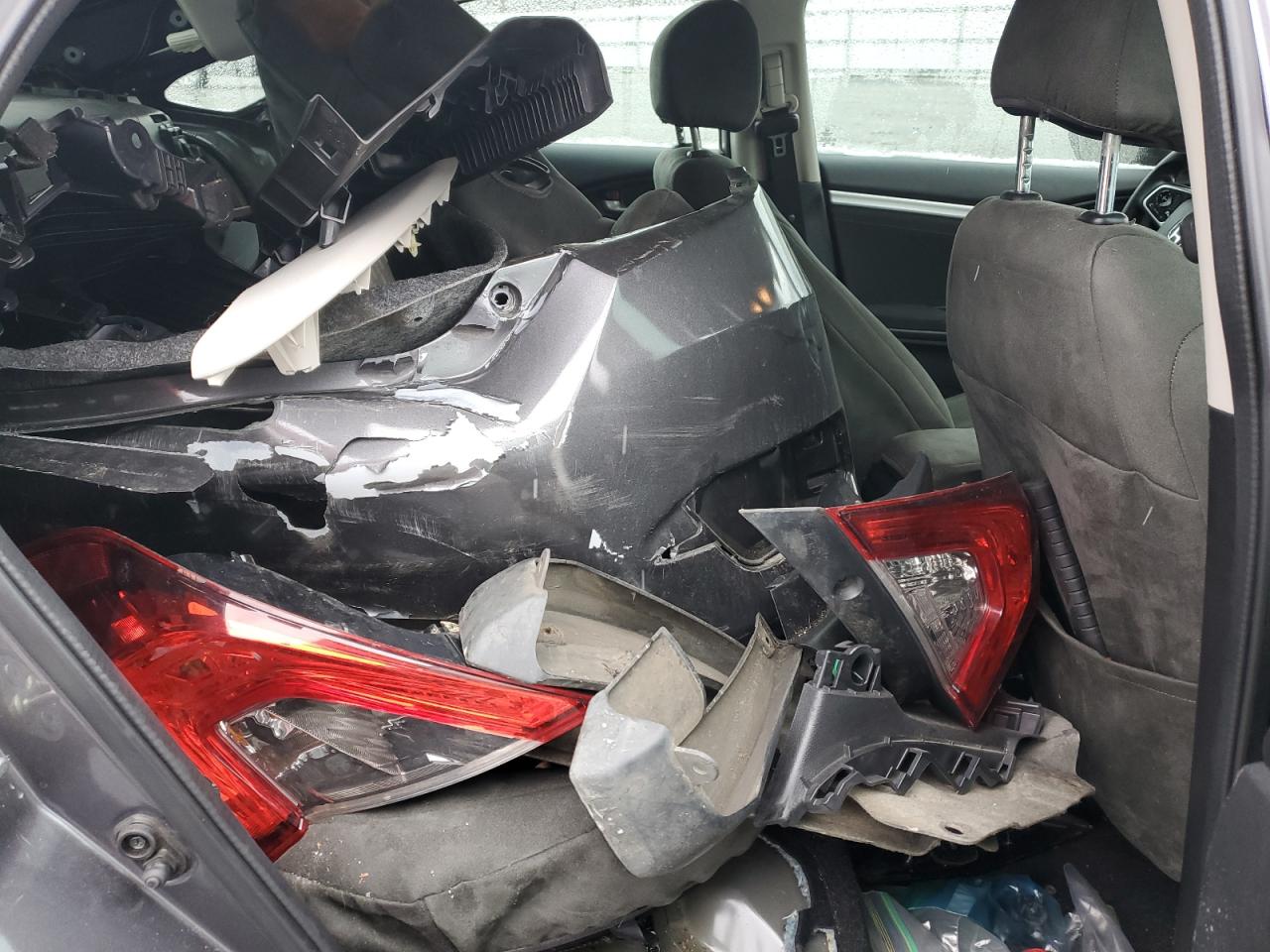 2017 Honda Civic VIN 2HGFC2F8XHH501965 Copart auction photo, rear end damage thumbnail 10