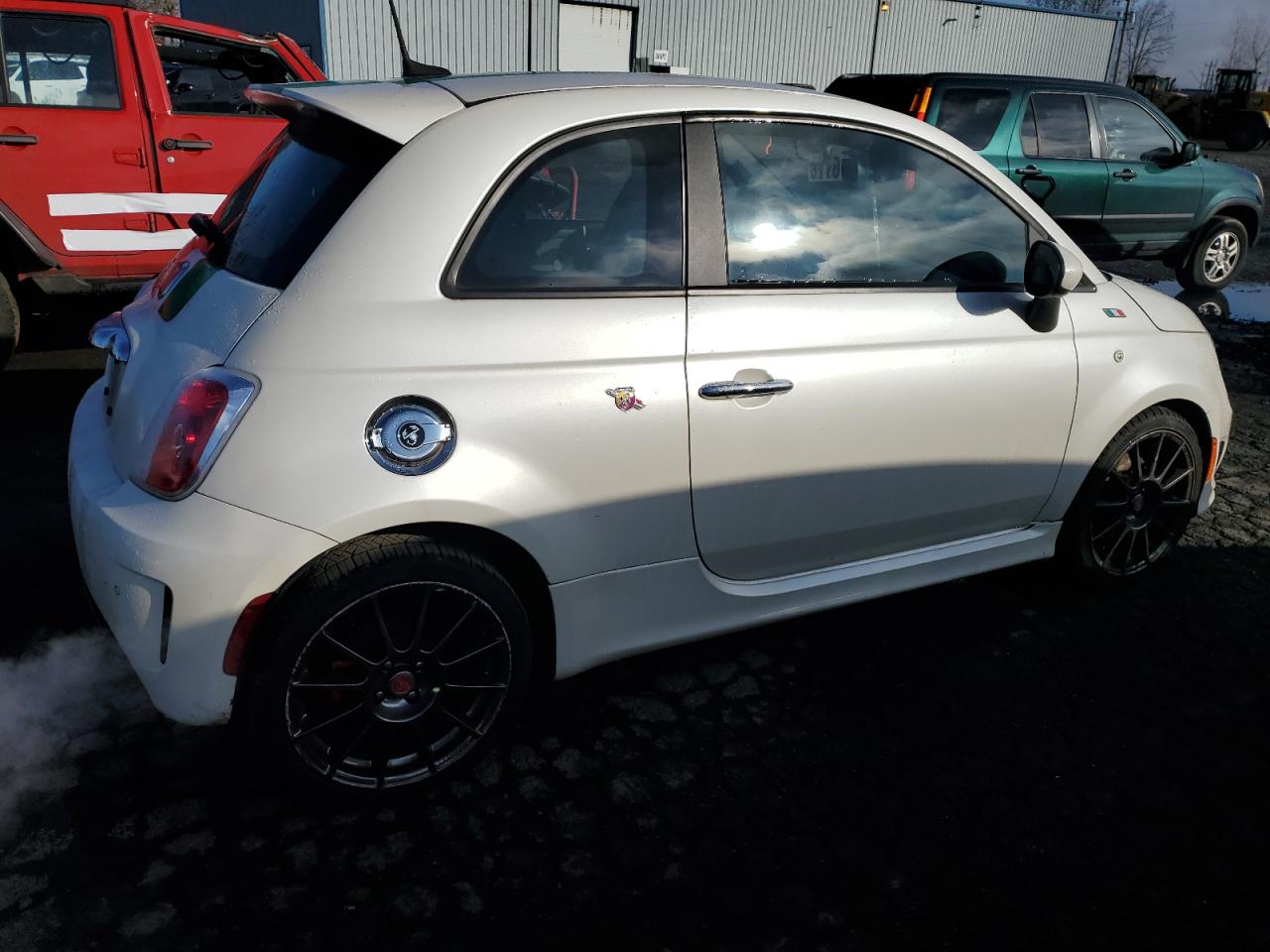 2017 Fiat 500 VIN 3C3CFFFH5HT535792 Copart auction photo, mechanical damage thumbnail 3