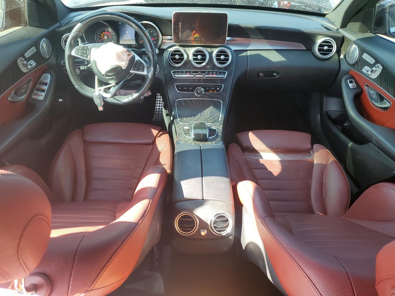 2016 Mercedes-Benz C-klasse VIN 55SWF4KB3GU111814 Copart auction photo, front end damage thumbnail 8