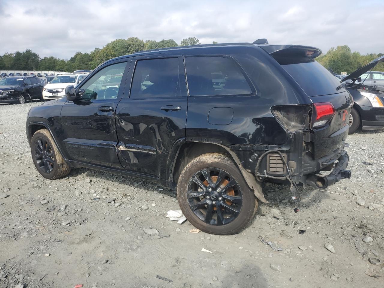 2019 Jeep Grand Cherokee VIN 1C4RJFAG9KC669341 Copart auction photo, rear end / side damage thumbnail 2