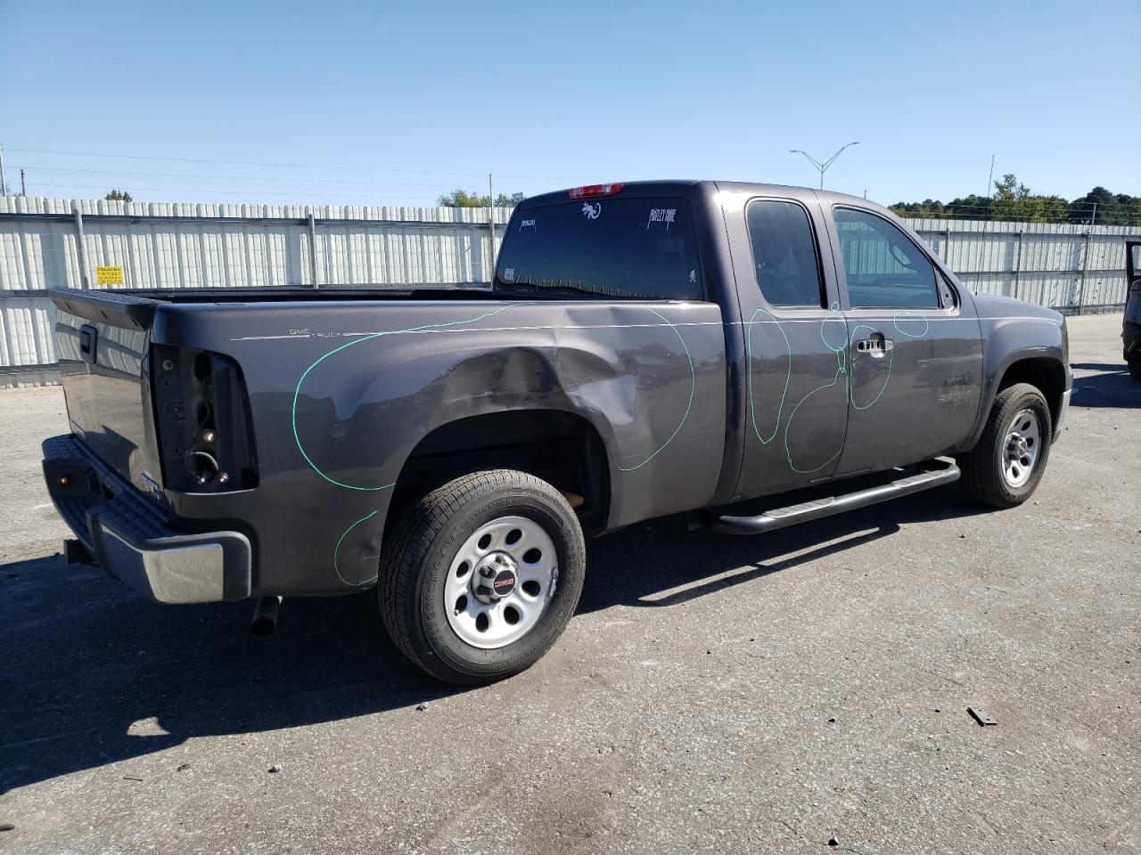 2010 GMC Sierra VIN 1GTSCTEX8AZ286054 Copart auction photo, side damage thumbnail 3