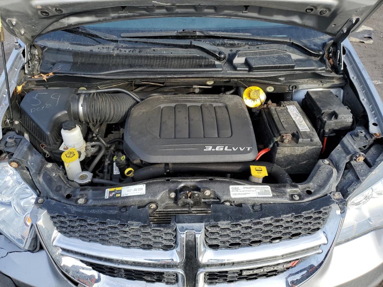 2016 Dodge Caravan VIN 2C4RDGBG7GR368822 Copart auction photo, undercarriage / front end damage thumbnail 12