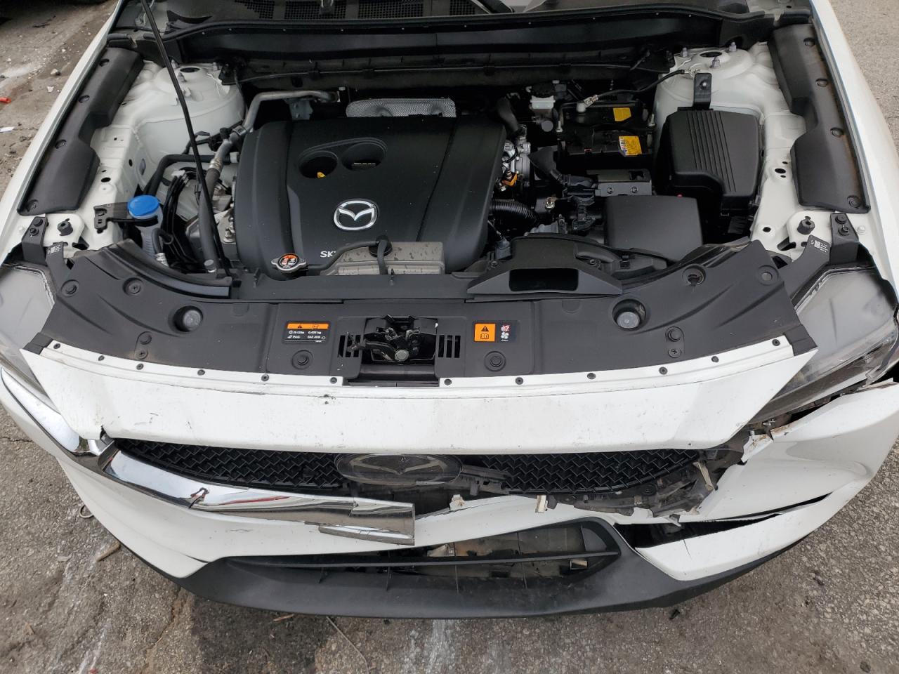 2021 Mazda CX-5 VIN JM3KFBCM7M0451943 Copart auction photo, front end / side damage thumbnail 12