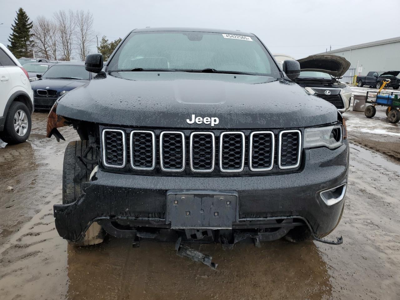 2020 Jeep Grand Cherokee VIN 1C4RJFAG1LC125417 Copart auction photo, front end / side damage thumbnail 5