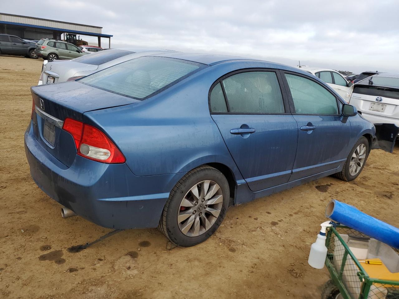 2010 Honda Civic VIN 2HGFA1F84AH555493 Copart auction photo, side damage thumbnail 3