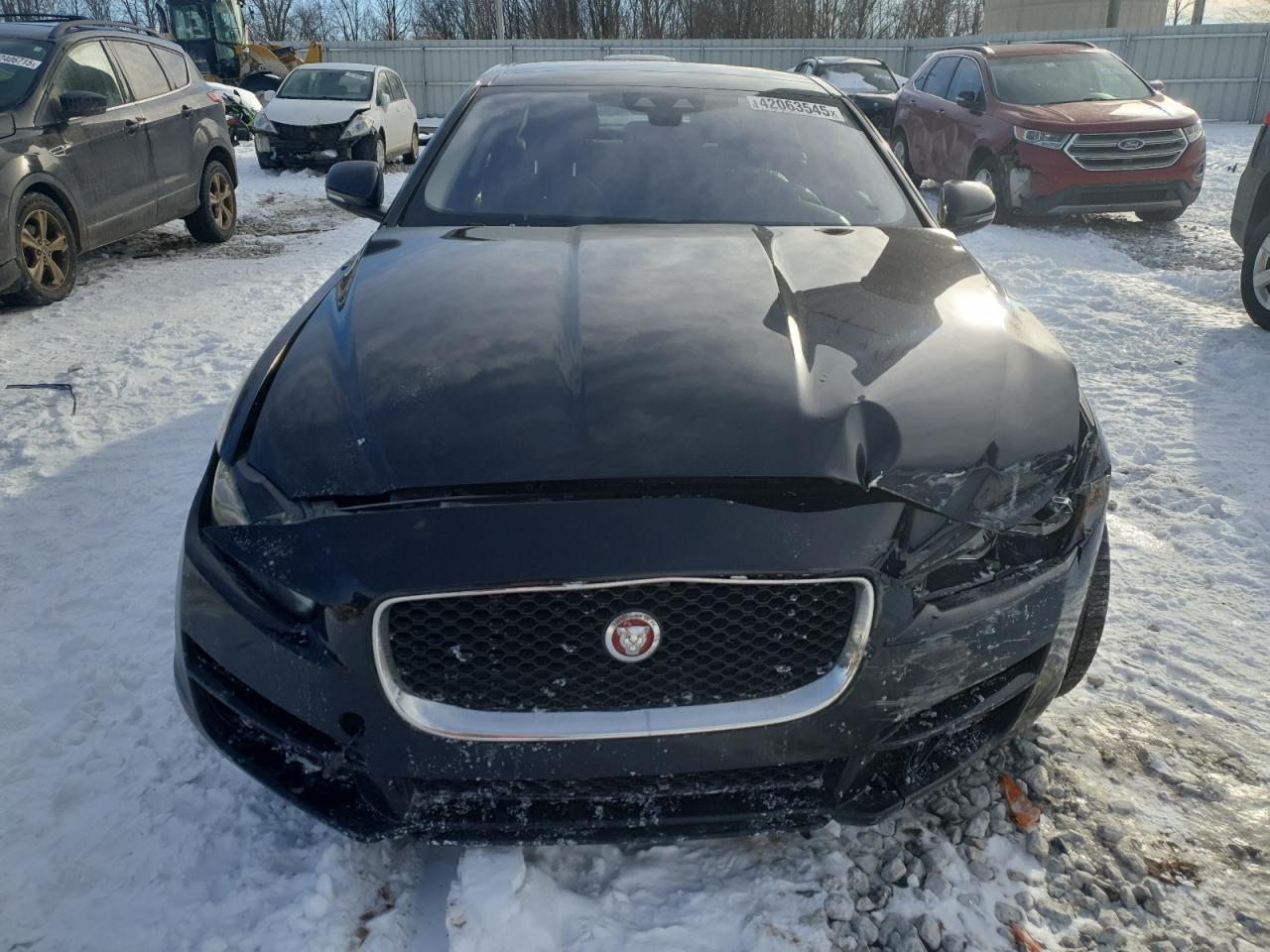 2017 Jaguar XE VIN SAJAR4BG0HA977089 Copart auction photo, front end / rear end damage thumbnail 5