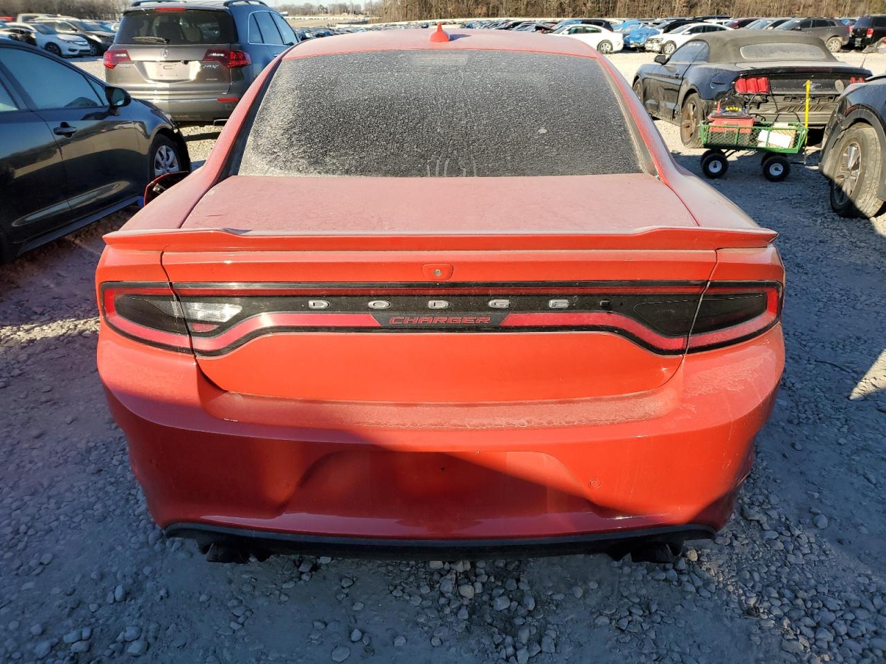 2019 Dodge Charger VIN 2C3CDXHG0KH675734 Copart auction photo, front end / all over damage thumbnail 6