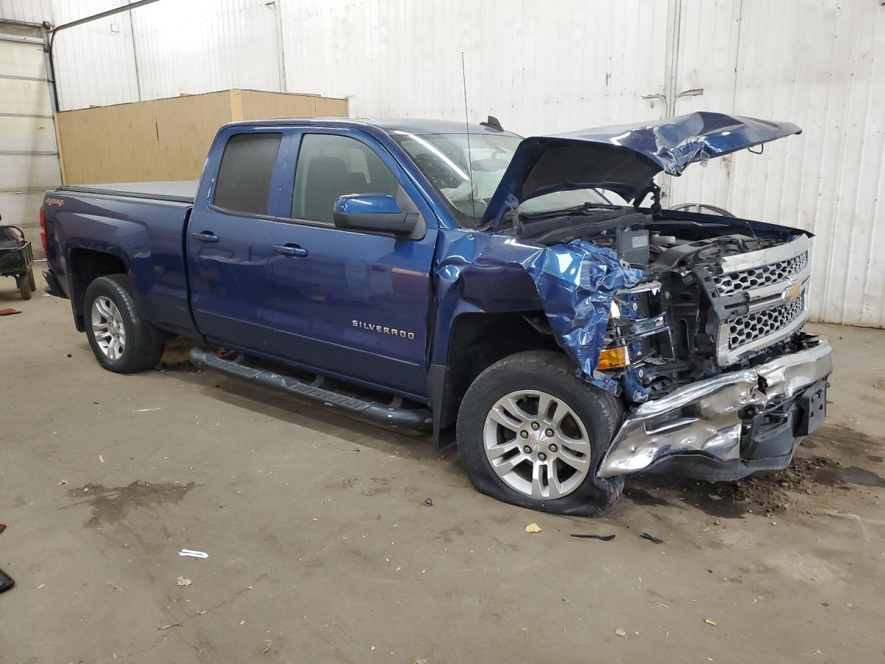 2015 Chevrolet Silverado VIN 1GCVKREC3FZ202729 Copart auction photo, front end / side damage thumbnail 4