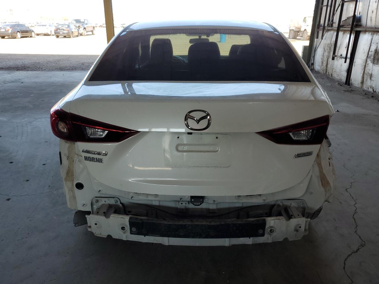 2017 Mazda 3 VIN 3MZBN1U7XHM154308 Copart auction photo, front end / rear end damage thumbnail 6