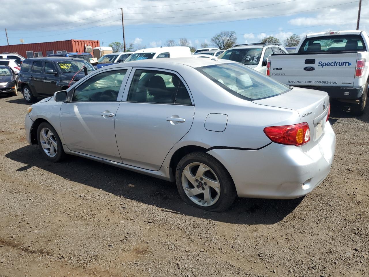 2010 Toyota Corolla VIN 1NXBU4EEXAZ297440 Copart auction photo, front end / rear end damage thumbnail 2