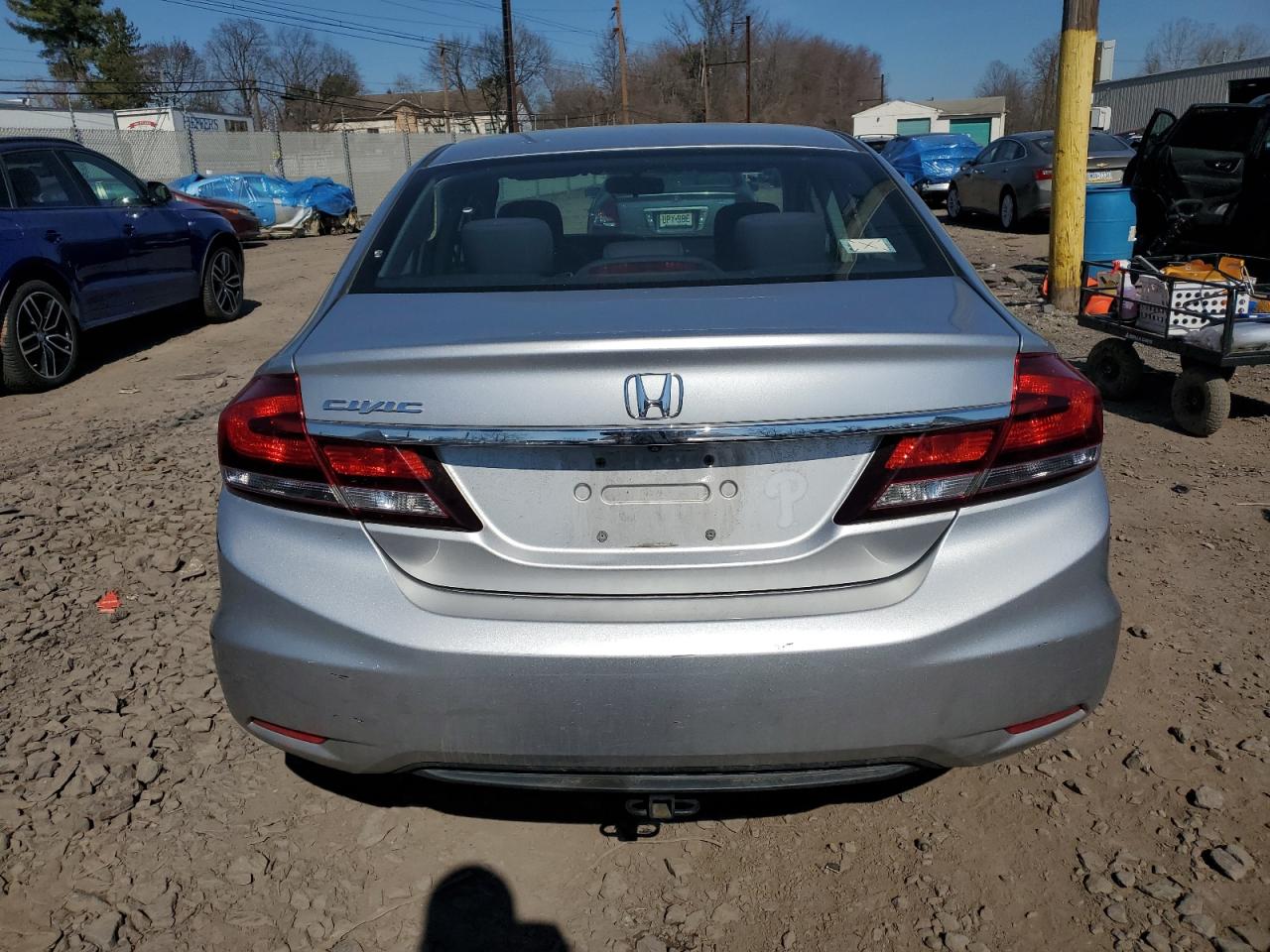 2015 Honda Civic VIN 19XFB2F55FE018562 Copart auction photo, front end / side damage thumbnail 6