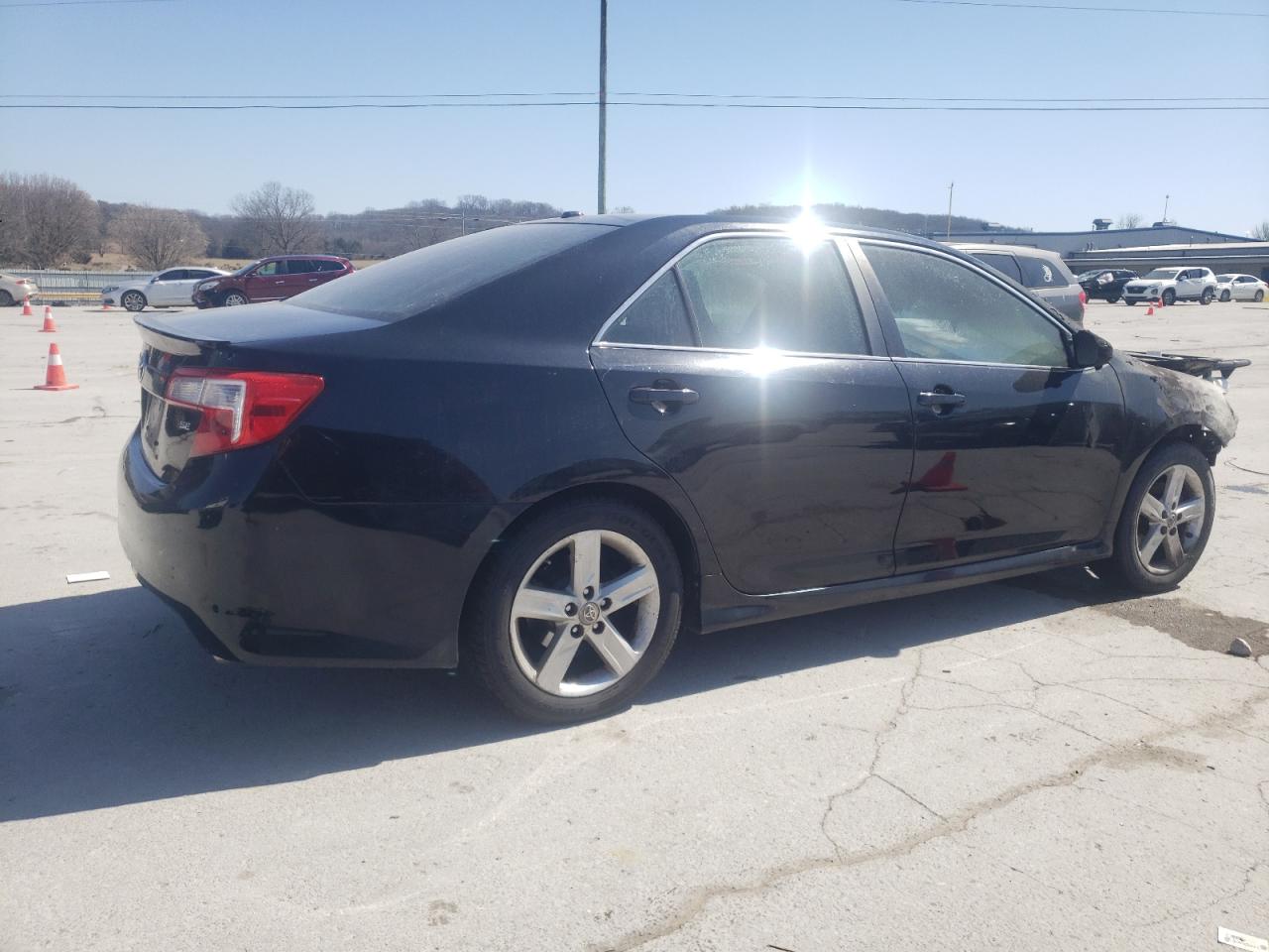 2012 Toyota Camry VIN 4T1BF1FK5CU134789 Copart auction photo, burn damage thumbnail 3