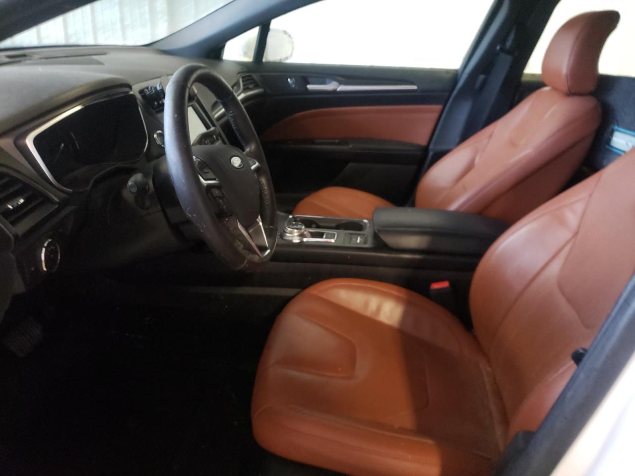 2019 Ford Fusion VIN 3FA6P0SU5KR159675 Copart auction photo, burn damage thumbnail 7