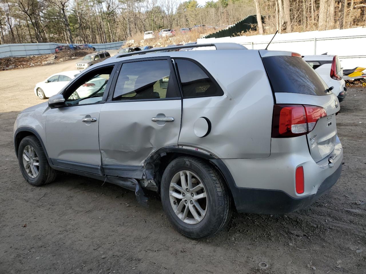 2014 KIA Sorento VIN 5XYKT3A6XEG499914 Copart auction photo, all over / undercarriage damage thumbnail 2