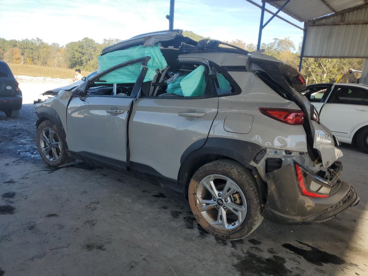 2023 Hyundai Kona VIN KM8K62AB0PU027510 Copart auction photo, all over damage thumbnail 2