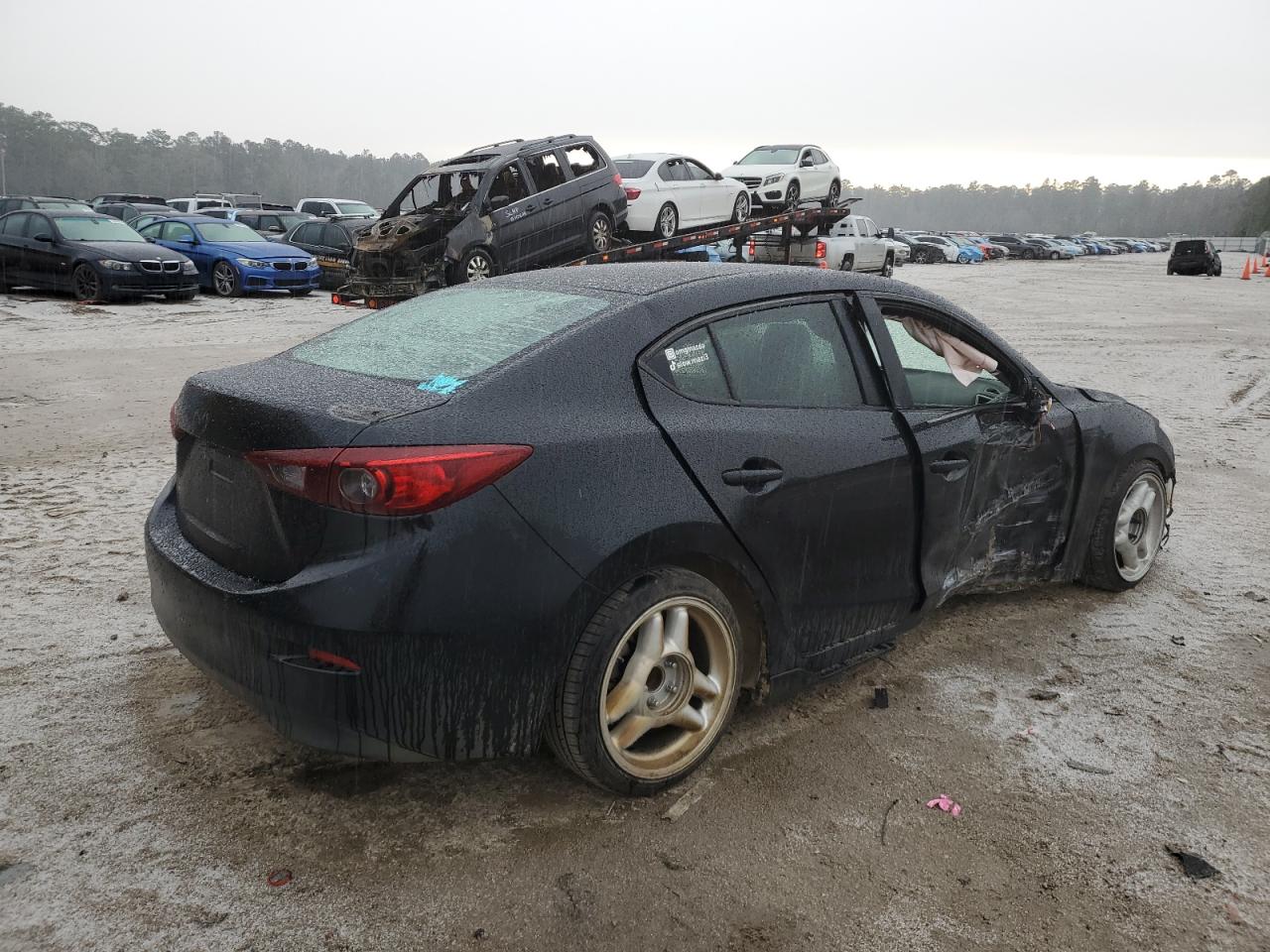 2017 Mazda 3 VIN 3MZBN1U70HM131829 Copart auction photo, all over damage thumbnail 3