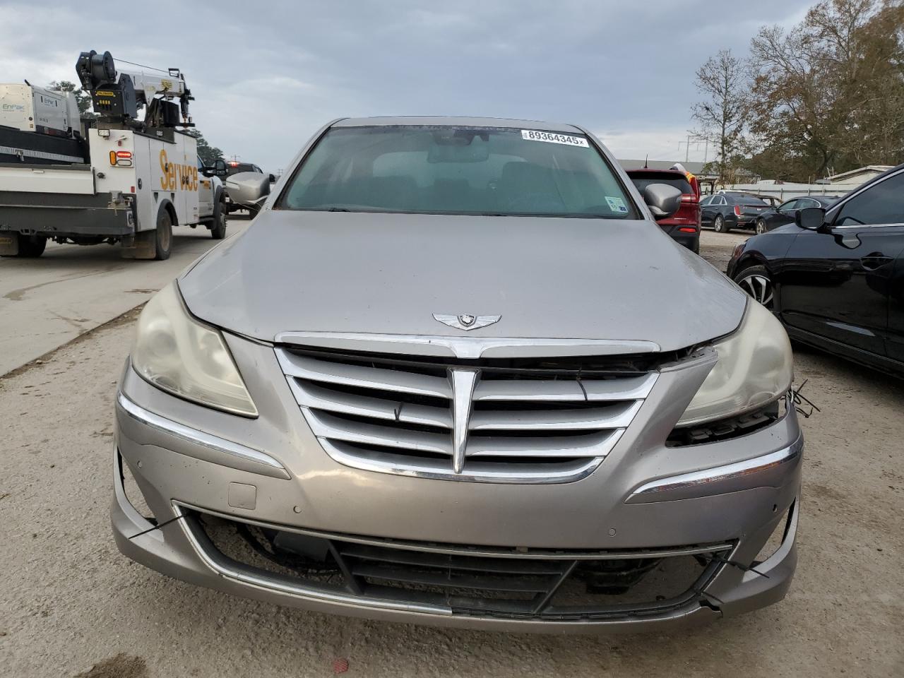 2012 Hyundai Genesis VIN KMHGC4DDXCU158753 Copart auction photo, front end damage thumbnail 5
