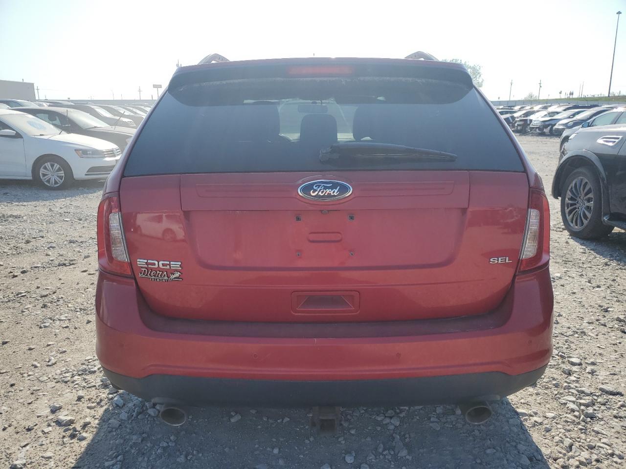 2012 Ford Edge VIN 2FMDK3JC6CBA41267 Copart auction photo, front end / hail damage thumbnail 6