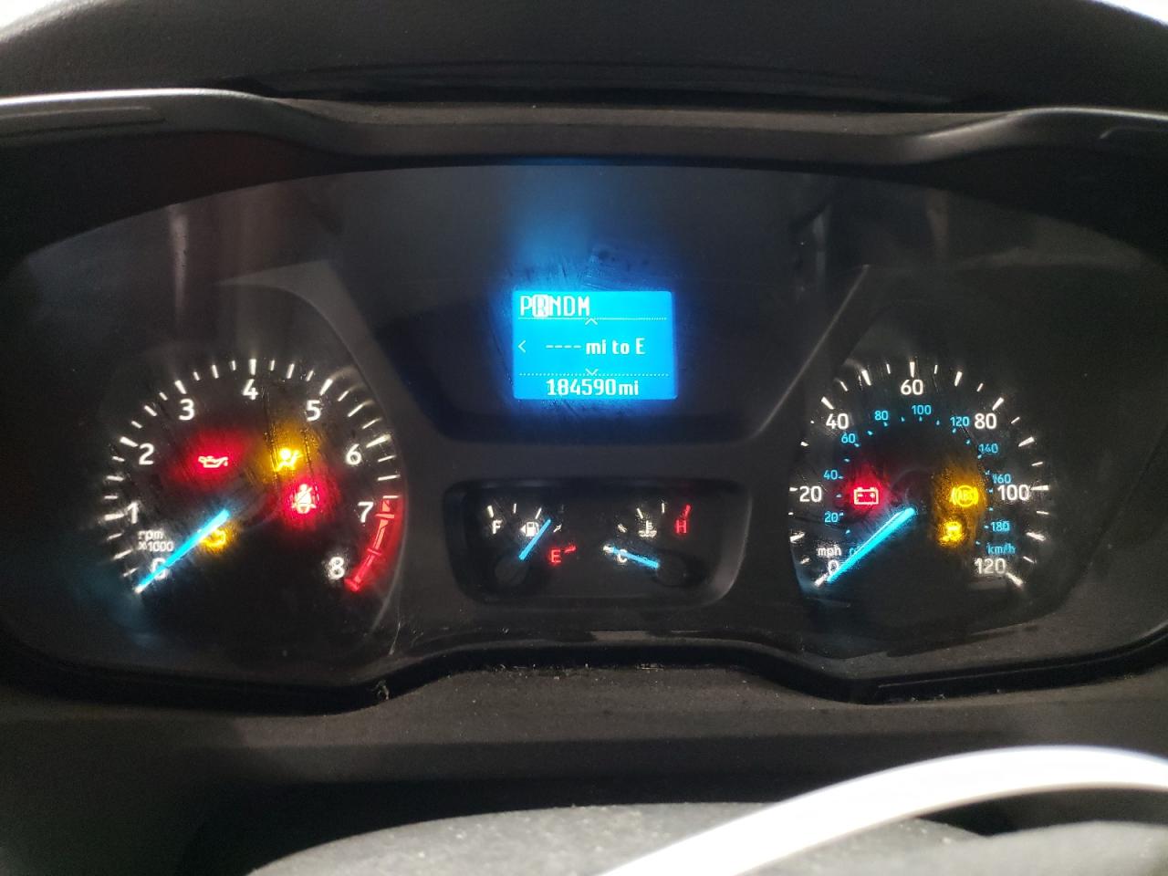 2015 Ford Transit VIN 1FTYR1YM7FKB00860 Copart auction photo, front end / side damage thumbnail 9