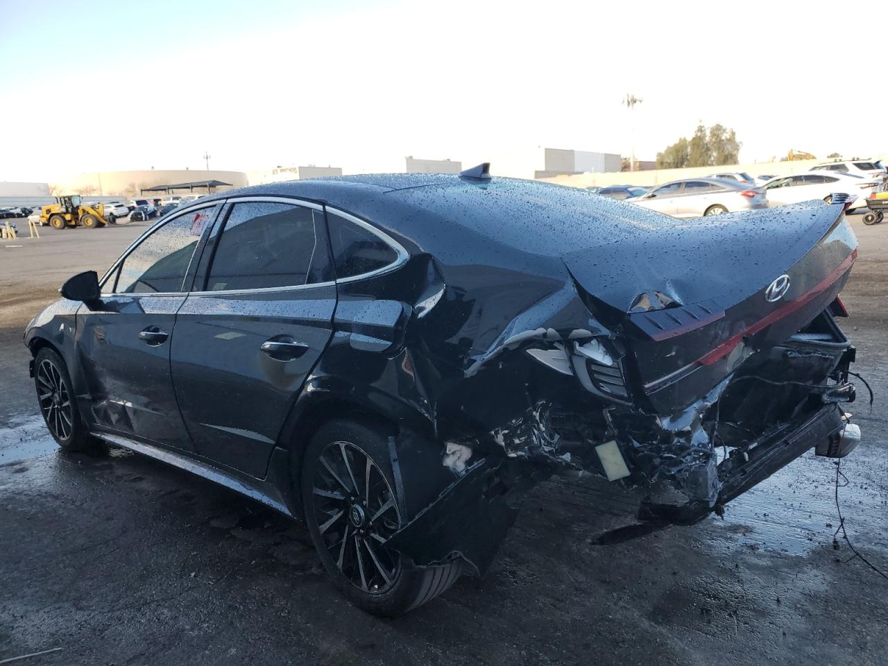 2020 Hyundai Sonata VIN 5NPEJ4J28LH044894 Copart auction photo, front end / rear end damage thumbnail 2
