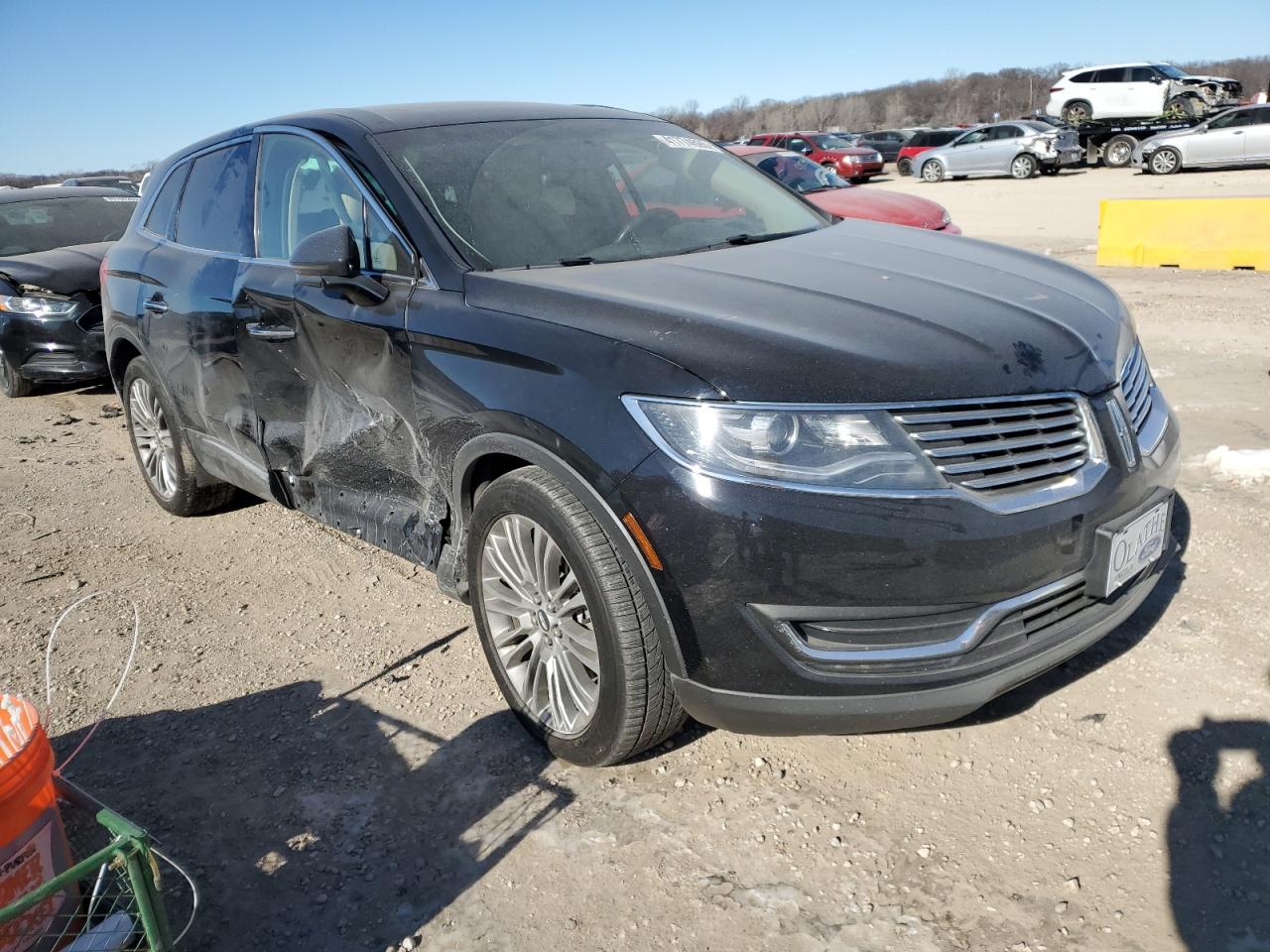 2018 Lincoln MKX VIN 2LMPJ6LR7JBL23776 Copart auction photo, side / front end damage thumbnail 4