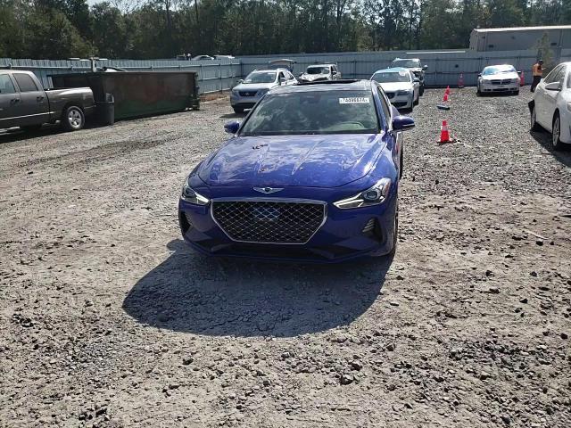 2019 Genesis G70 VIN KMTG34LA0KU031831 Copart auction photo, top/roof damage thumbnail 10
