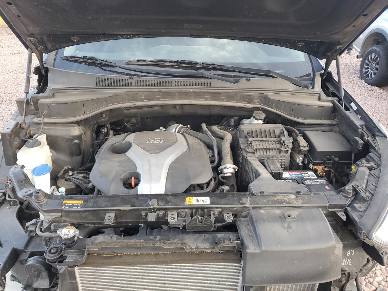 2015 Hyundai Santa Fe VIN 5XYZW4LAXFG292020 Copart auction photo, front end damage thumbnail 11