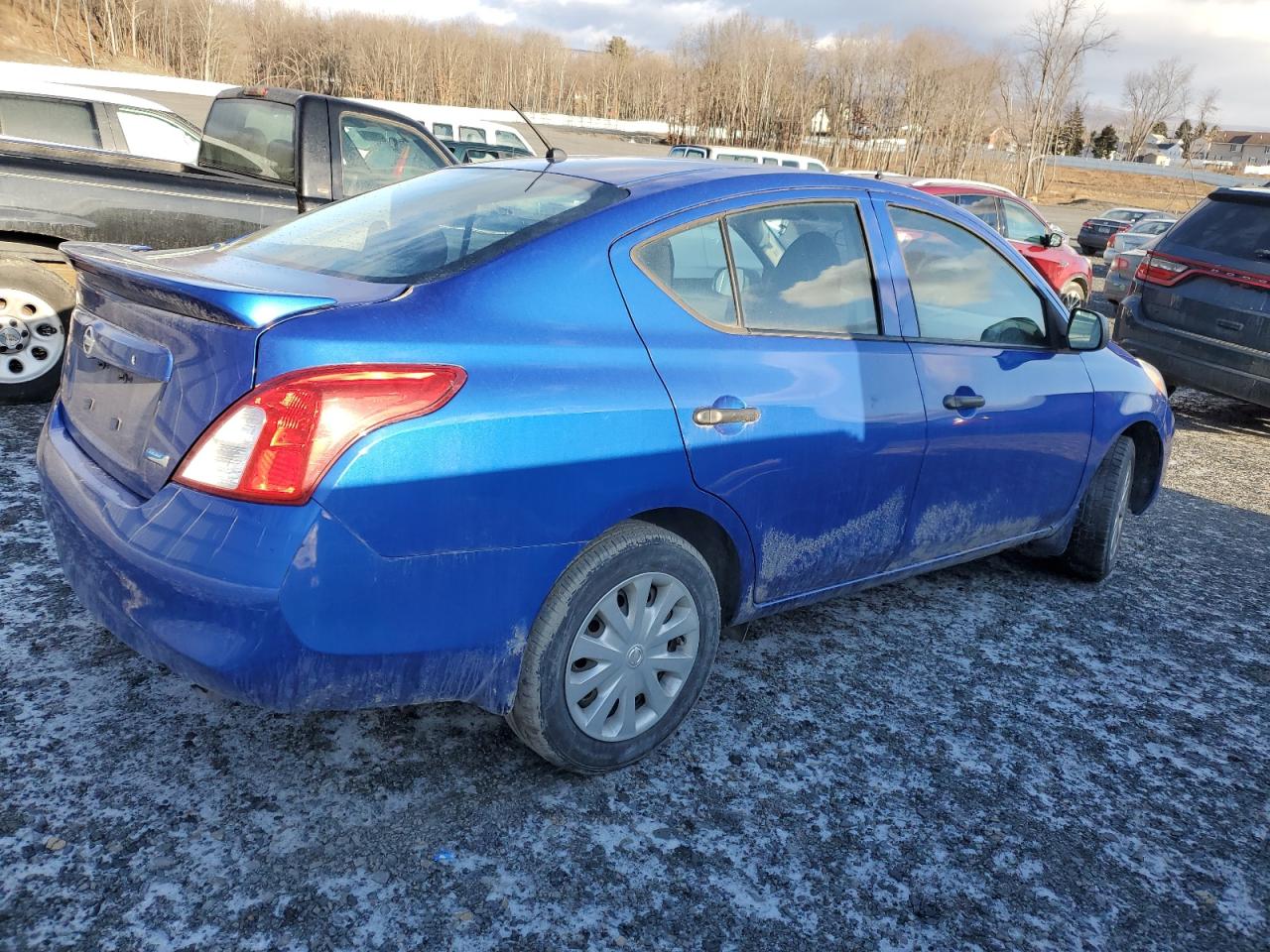 2014 Nissan Versa VIN 3N1CN7AP9EL856641 Copart auction photo, mechanical damage thumbnail 3
