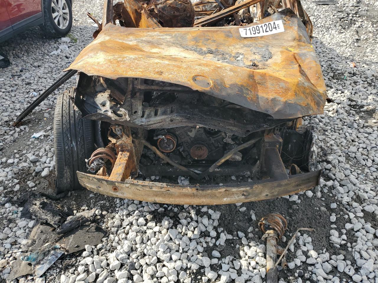 2008 BMW 3er VIN WBAWR33548P154378 Copart auction photo, burn damage thumbnail 11
