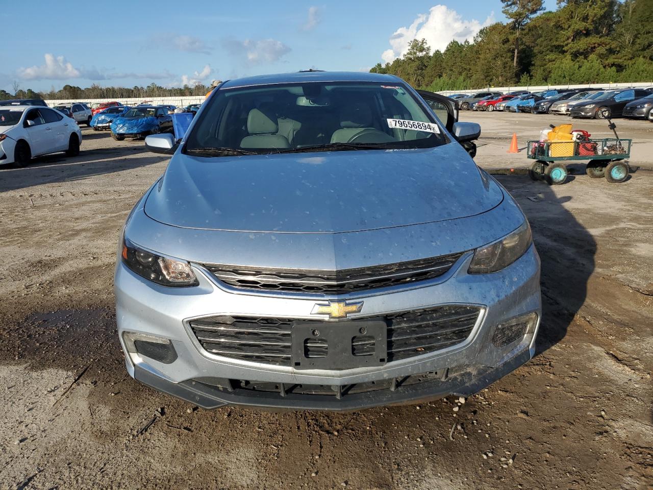 2017 Chevrolet Malibu VIN 1G1ZE5ST7HF141162 Copart auction photo, side damage thumbnail 5