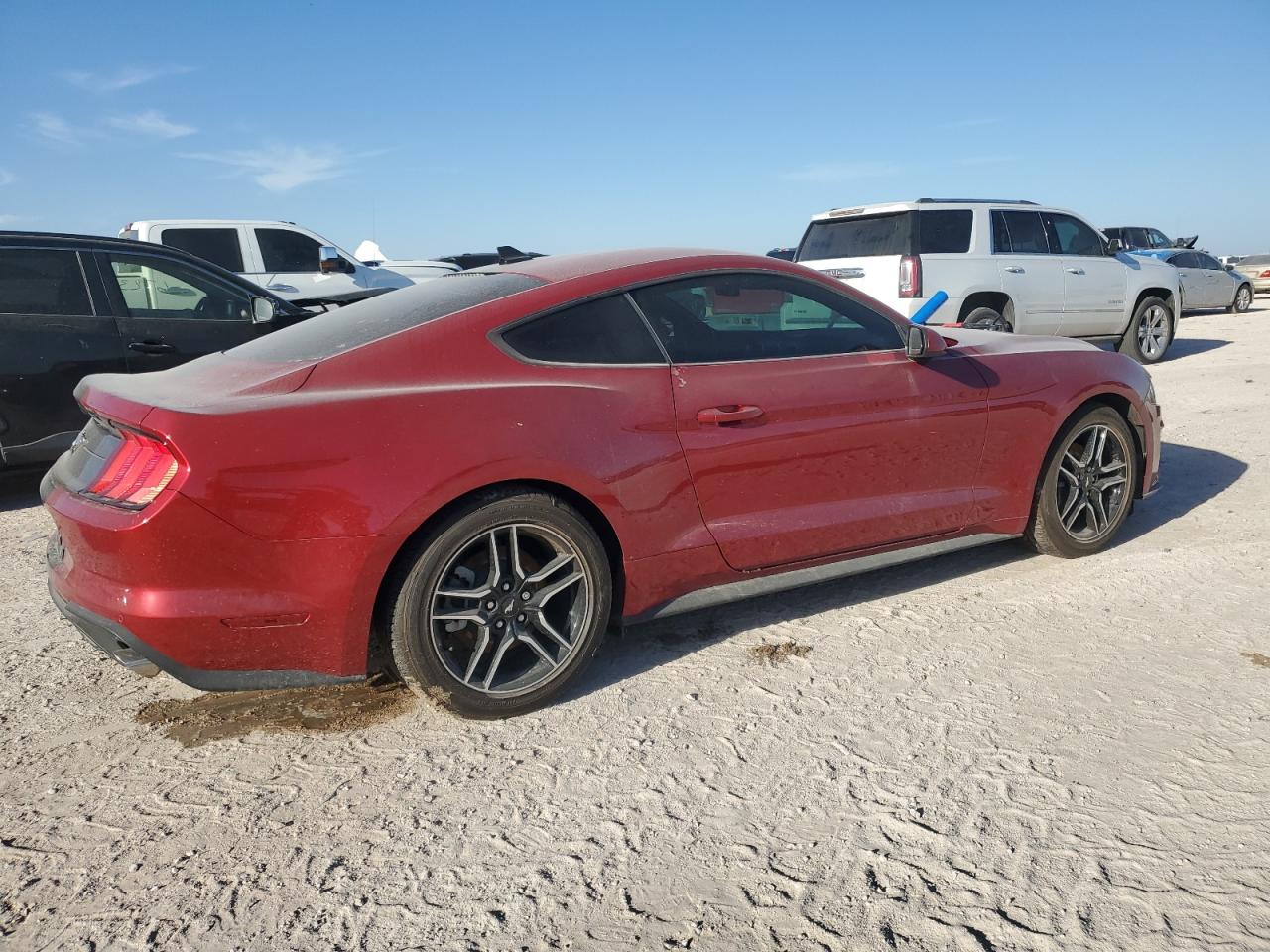 2021 Ford Mustang VIN 1FA6P8THXM5158057 Copart auction photo, water/flood damage thumbnail 3