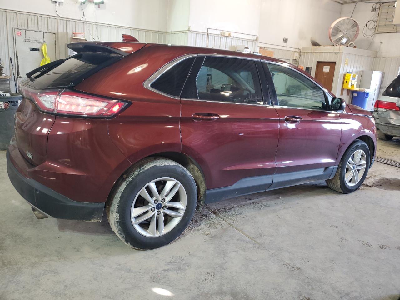2015 Ford Edge VIN 2FMTK3J9XFBB99552 Copart auction photo, front end / side damage thumbnail 3