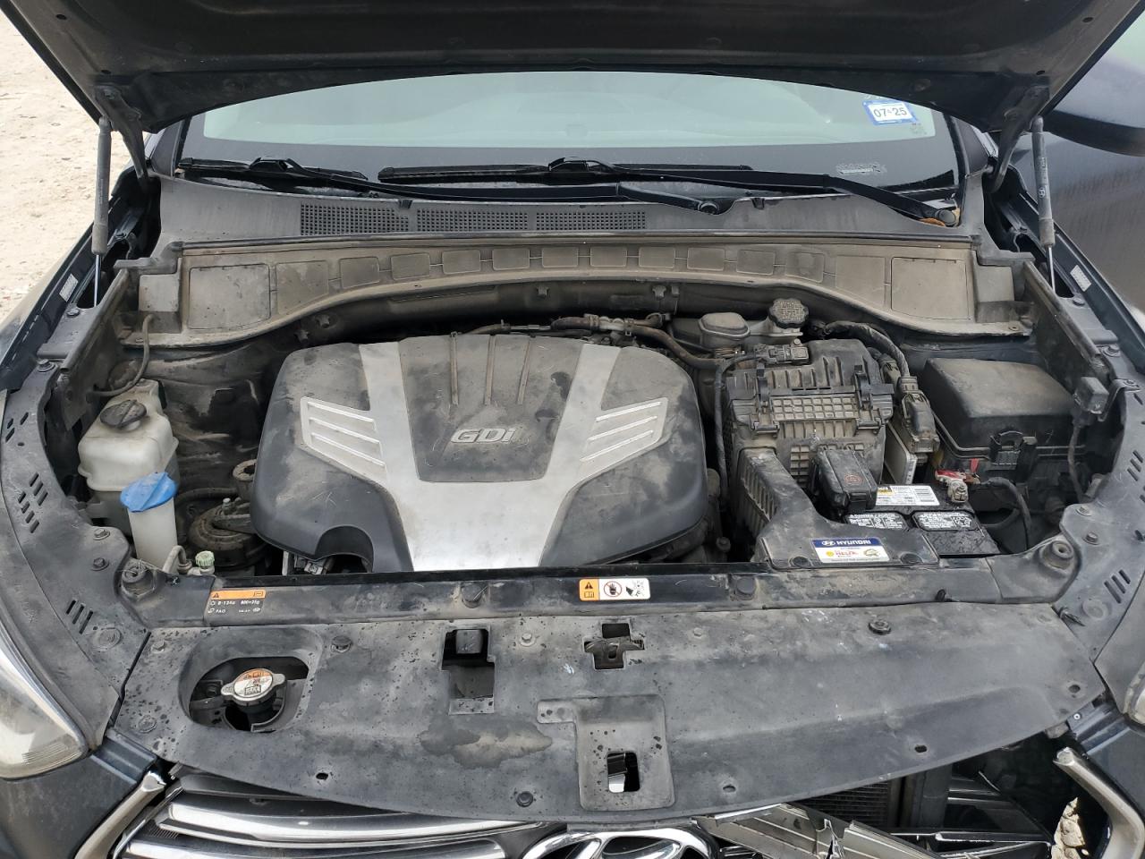2017 Hyundai Santa Fe VIN KM8SM4HFXHU230948 Copart auction photo, front end damage thumbnail 12