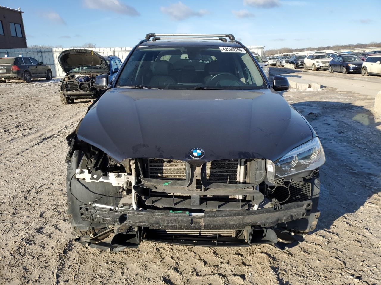 2014 BMW X5 VIN 5UXKR0C54E0H26880 Copart auction photo, front end damage thumbnail 5