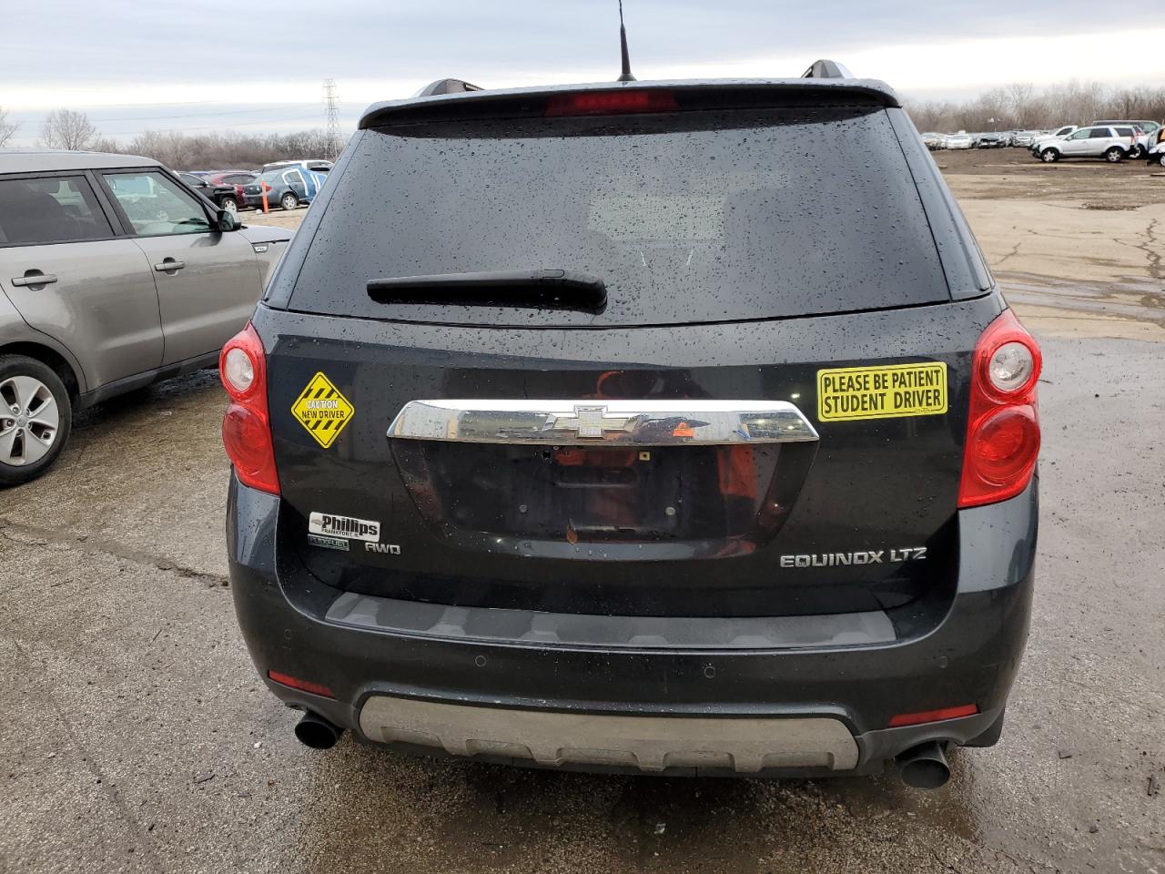 2011 Chevrolet Equinox VIN 2CNFLGE55B6284083 Copart auction photo, front end / side damage thumbnail 6