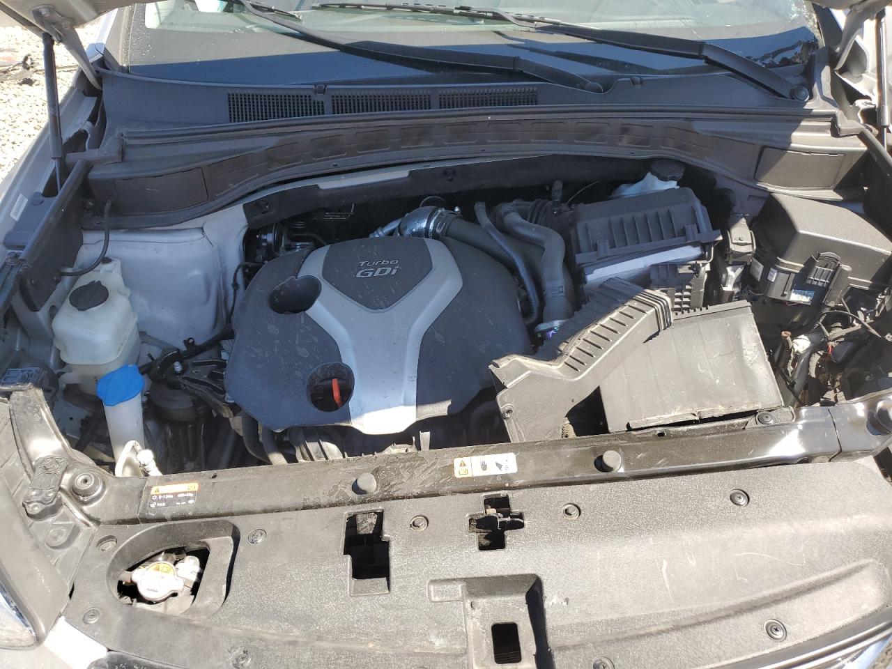 2014 Hyundai Santa Fe VIN 5XYZUDLA6EG220820 Copart auction photo, all over damage thumbnail 12