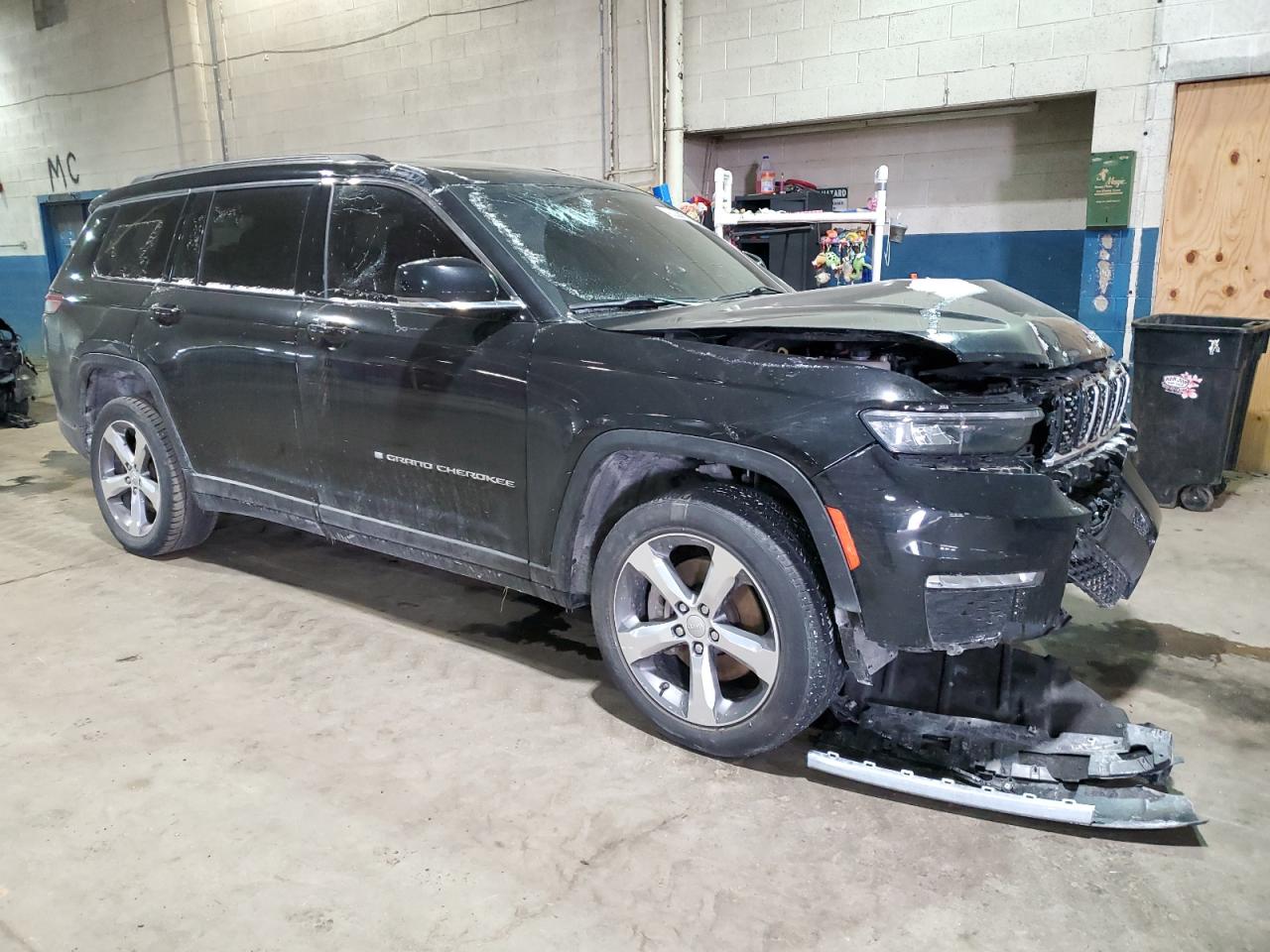 2021 Jeep Grand Cherokee VIN 1C4RJKBG2M8162990 Copart auction photo, front end / undercarriage damage thumbnail 4