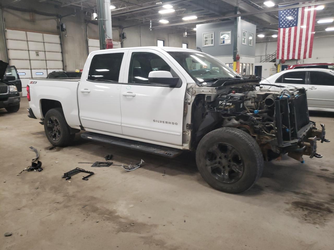 2017 Chevrolet Silverado VIN 3GCUKREC0HG250137 Copart auction photo, front end damage thumbnail 4