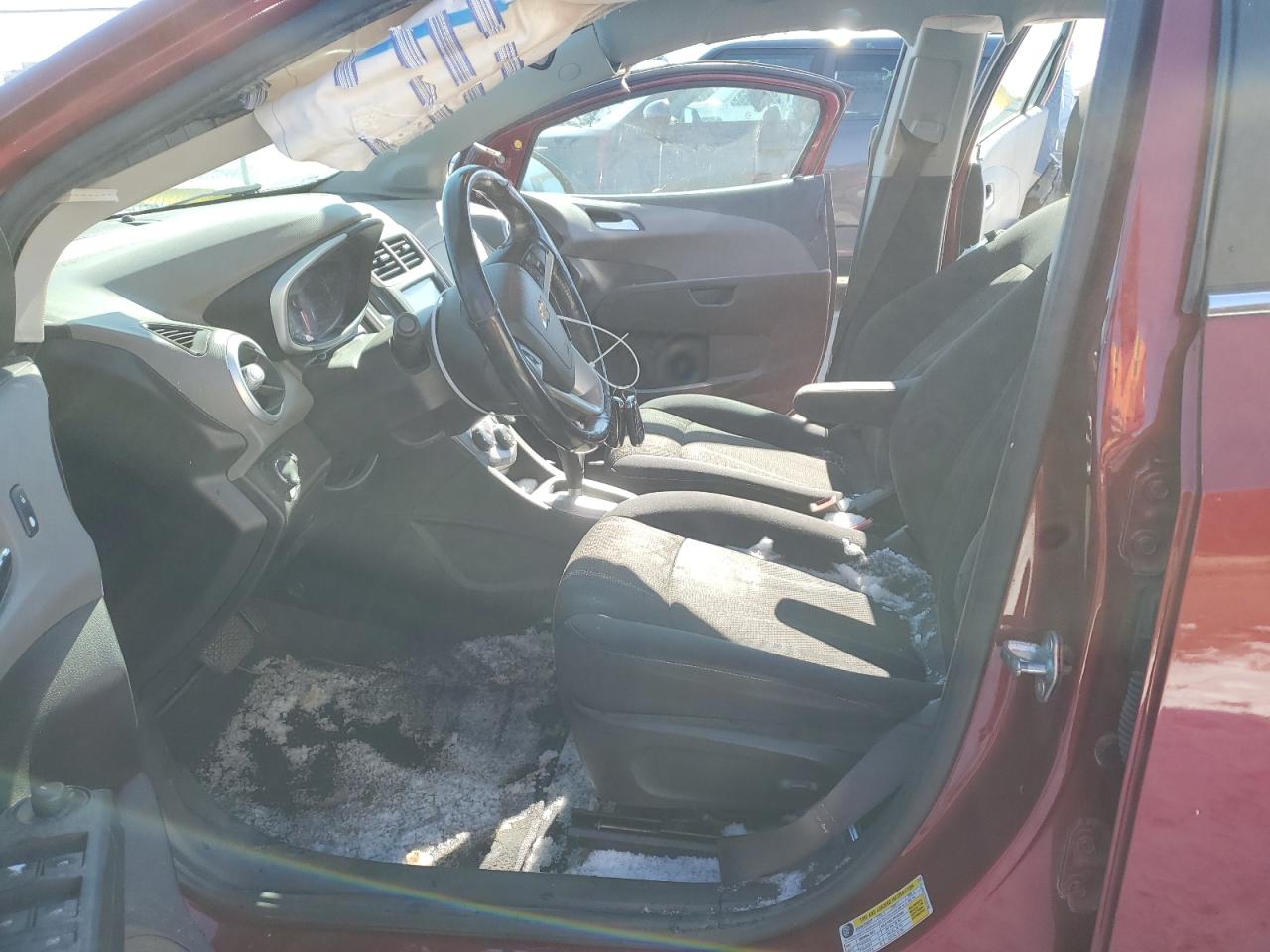 2017 Chevrolet Sonic VIN 1G1JD5SH2H4144199 Copart auction photo, front end / side damage thumbnail 7