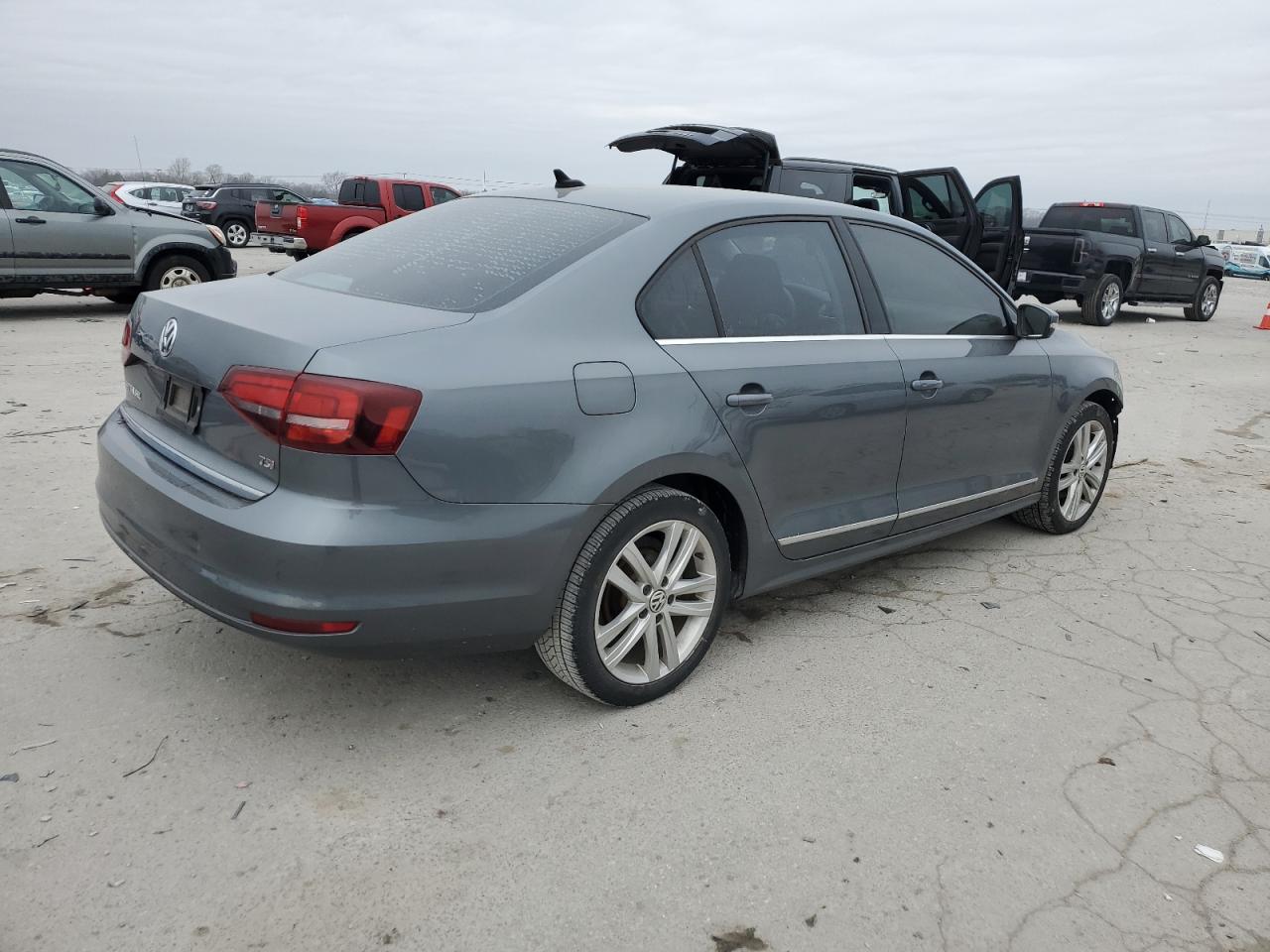 2017 Volkswagen Jetta VIN 3VWL17AJXHM266450 Copart auction photo, side damage thumbnail 3