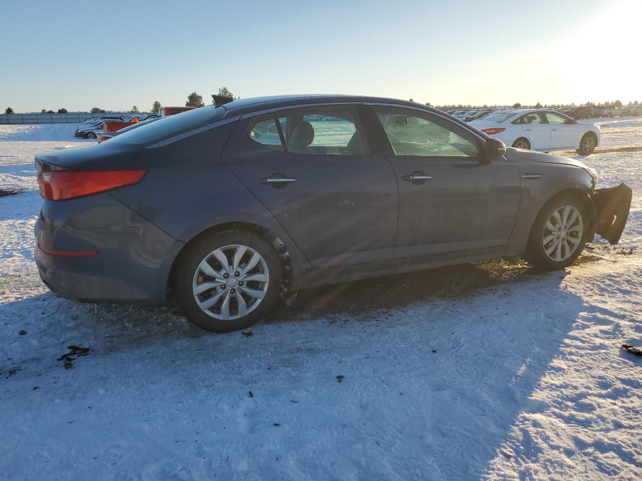 2015 KIA Optima VIN 5XXGN4A7XFG369572 Copart auction photo, front end damage thumbnail 3