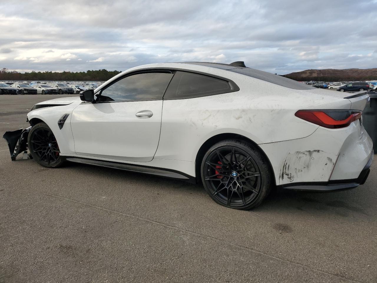2021 BMW M4 VIN WBS33AZ0XMCG66070 Copart auction photo, front end / rear end damage thumbnail 2