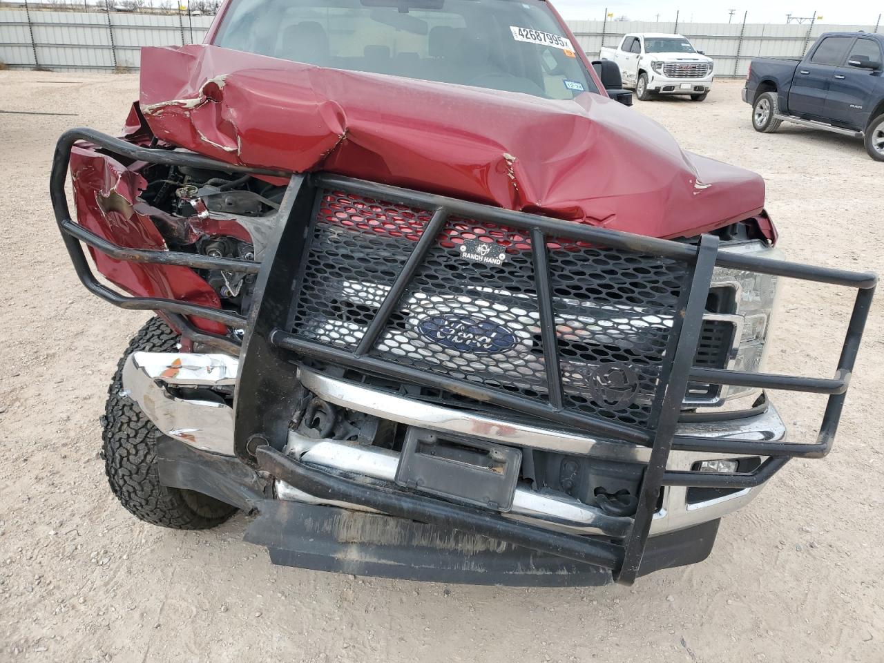2017 Ford F250 VIN 1FT7W2B67HEB22153 Copart auction photo, front end damage thumbnail 12